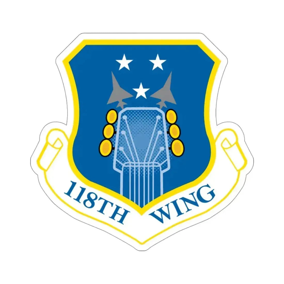 118th Wing ANG (U.S. Air Force) STICKER Vinyl Die-Cut Decal 4 Inch - The Sticker Space