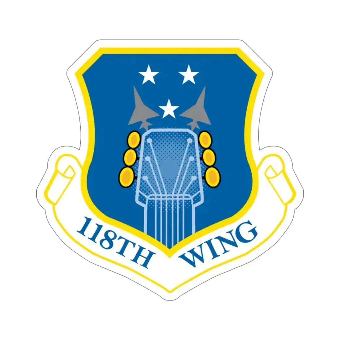 118th Wing ANG (U.S. Air Force) STICKER Vinyl Die-Cut Decal 5 Inch - The Sticker Space