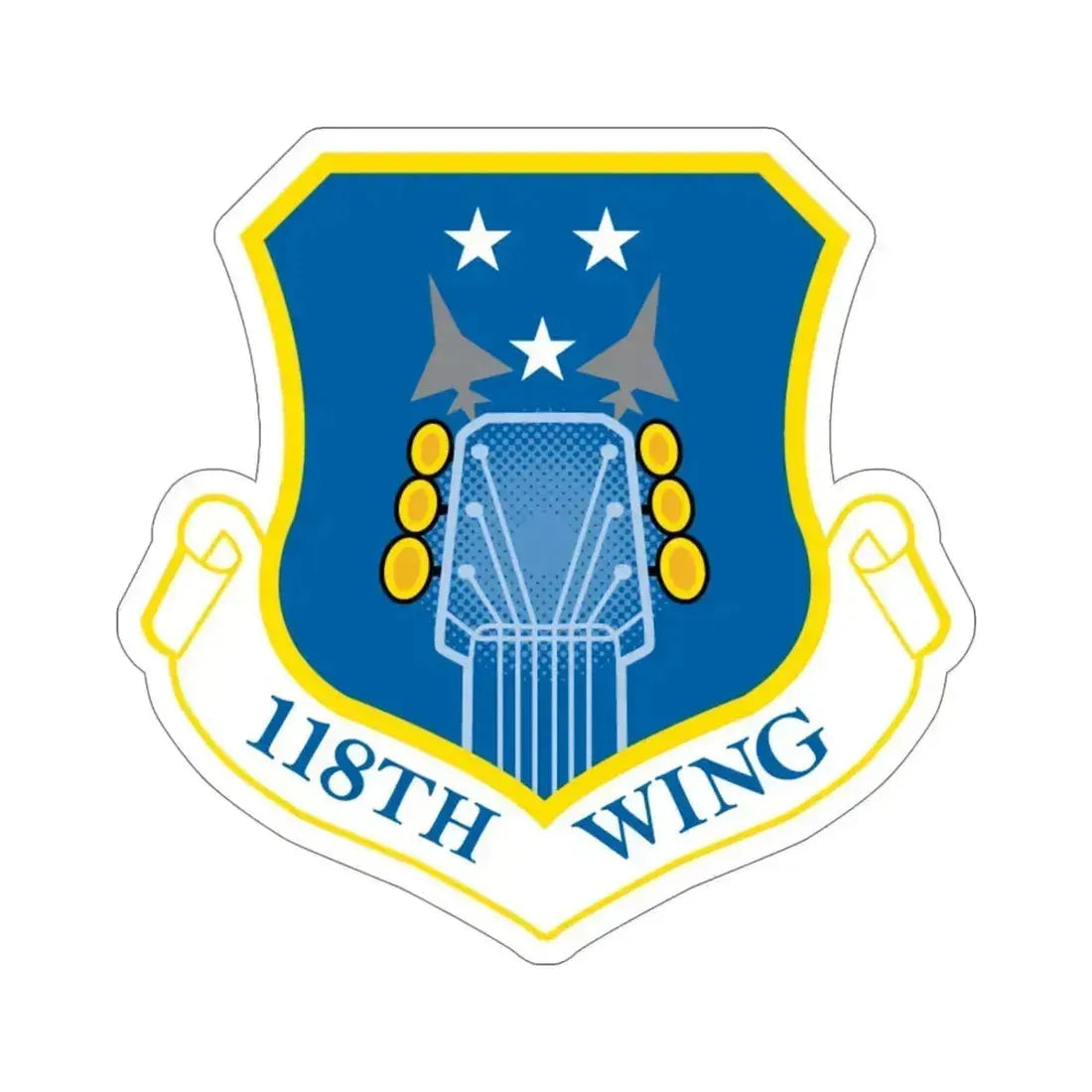 118th Wing ANG (U.S. Air Force) STICKER Vinyl Die-Cut Decal 6 Inch - The Sticker Space