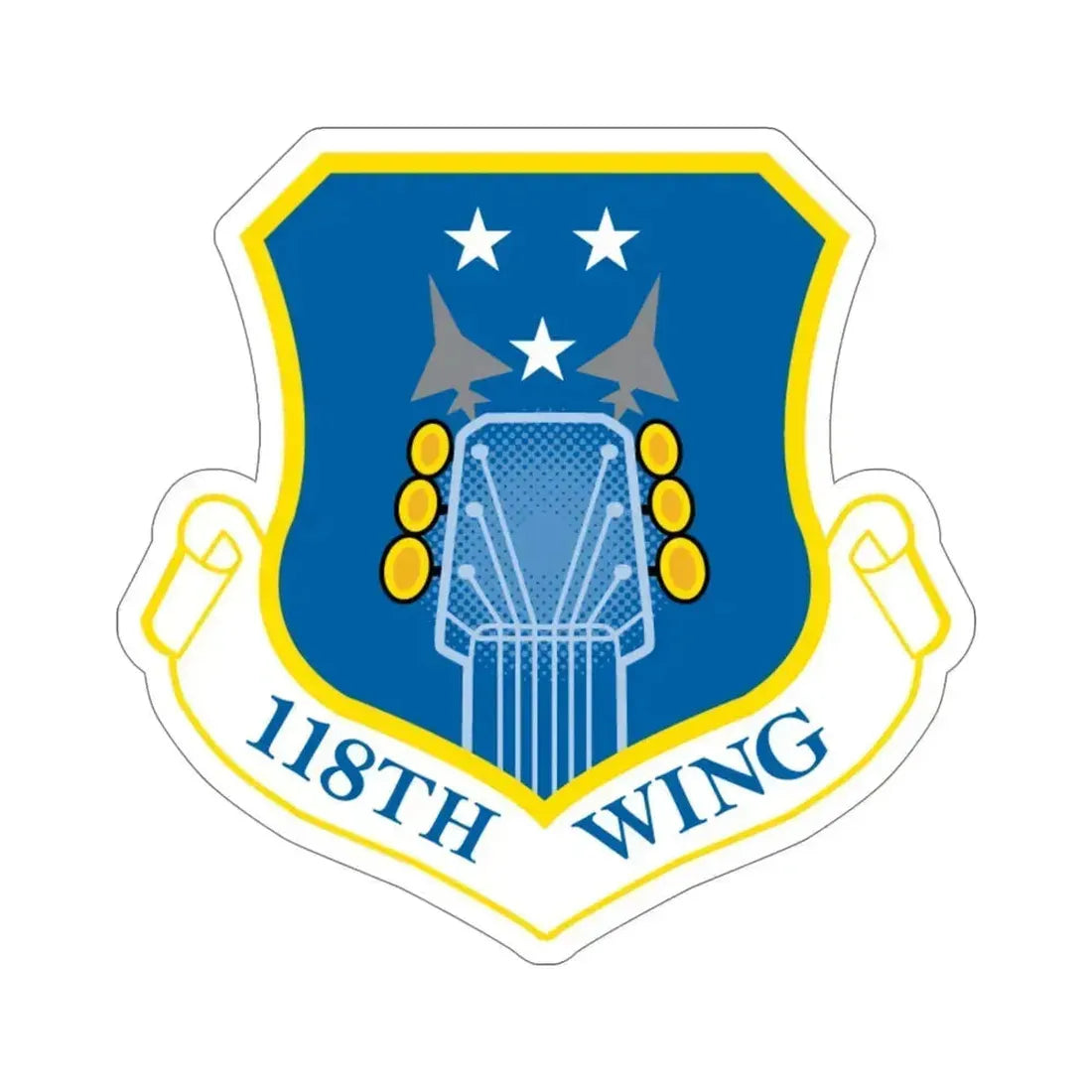 118th Wing ANG (U.S. Air Force) STICKER Vinyl Die-Cut Decal 6 Inch - The Sticker Space