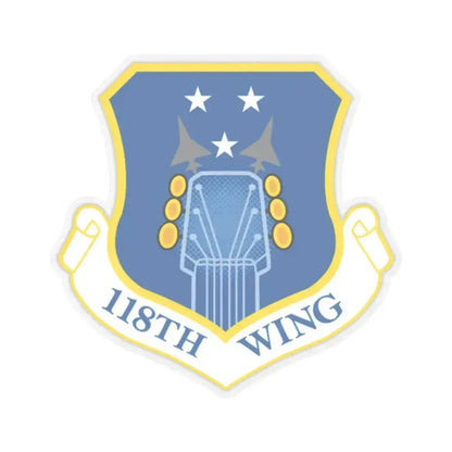 118th Wing ANG (U.S. Air Force) STICKER Vinyl Kiss-Cut Decal 2 Inch Transparent - The Sticker Space