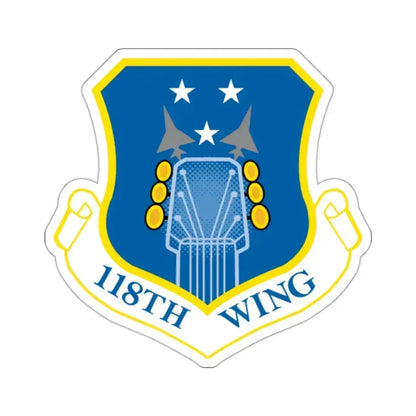 118th Wing ANG (U.S. Air Force) STICKER Vinyl Kiss-Cut Decal 2 Inch White - The Sticker Space