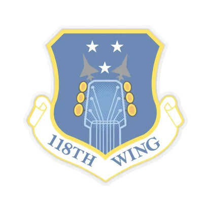 118th Wing ANG (U.S. Air Force) STICKER Vinyl Kiss-Cut Decal 6 Inch Transparent - The Sticker Space