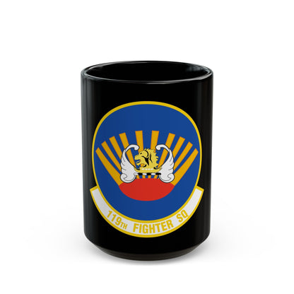 119 Fighter Squadron (U.S. Air Force) Black Coffee Mug-15oz-The Sticker Space