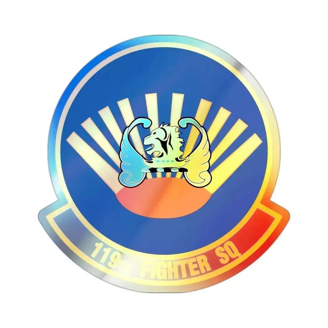 119 Fighter Squadron (U.S. Air Force) Holographic STICKER Die-Cut Vinyl Decal 2 Inch Holographic - The Sticker Space