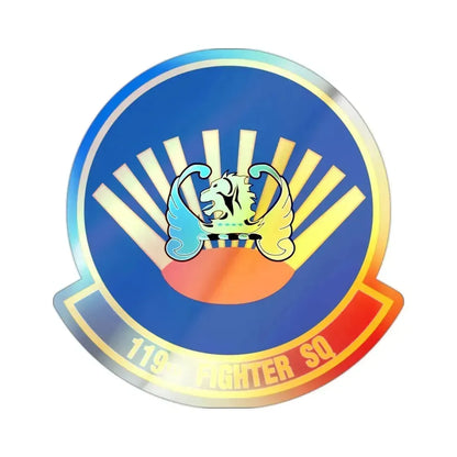 119 Fighter Squadron (U.S. Air Force) Holographic STICKER Die-Cut Vinyl Decal 2 Inch Holographic - The Sticker Space