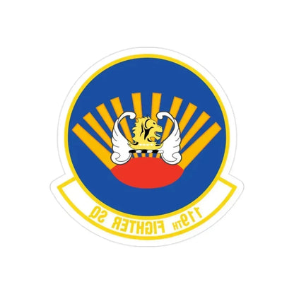 119 Fighter Squadron (U.S. Air Force) REVERSE PRINT Transparent Die-Cut STICKER 2 Inch Die-Cut Transparent - The Sticker Space