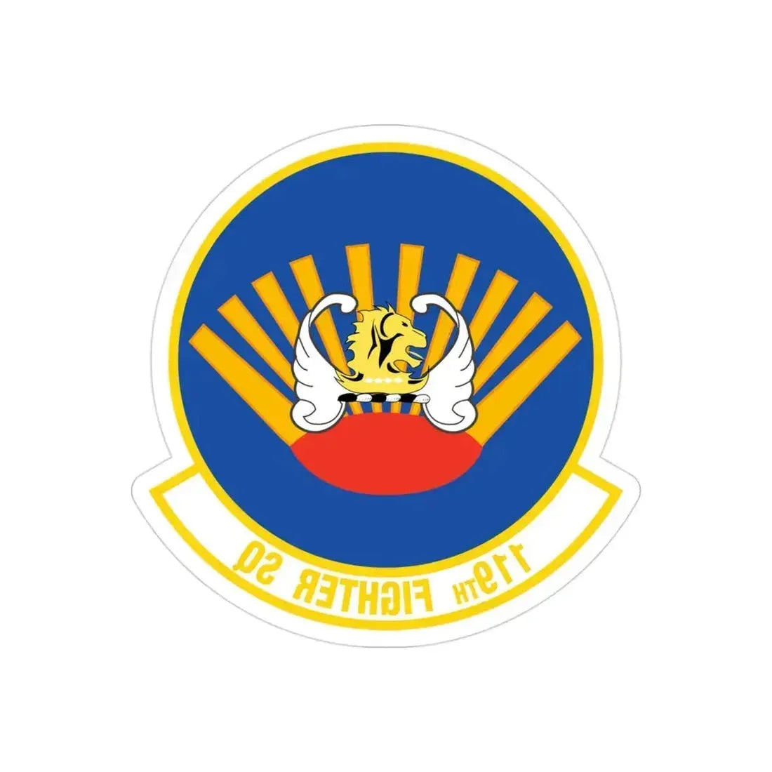 119 Fighter Squadron (U.S. Air Force) REVERSE PRINT Transparent Die-Cut STICKER - The Sticker Space
