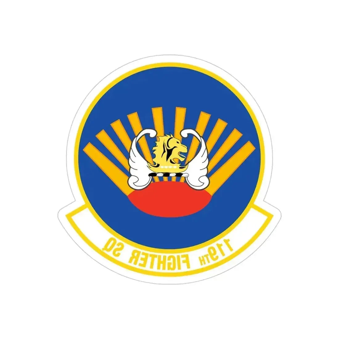 119 Fighter Squadron (U.S. Air Force) REVERSE PRINT Transparent Die-Cut STICKER - The Sticker Space