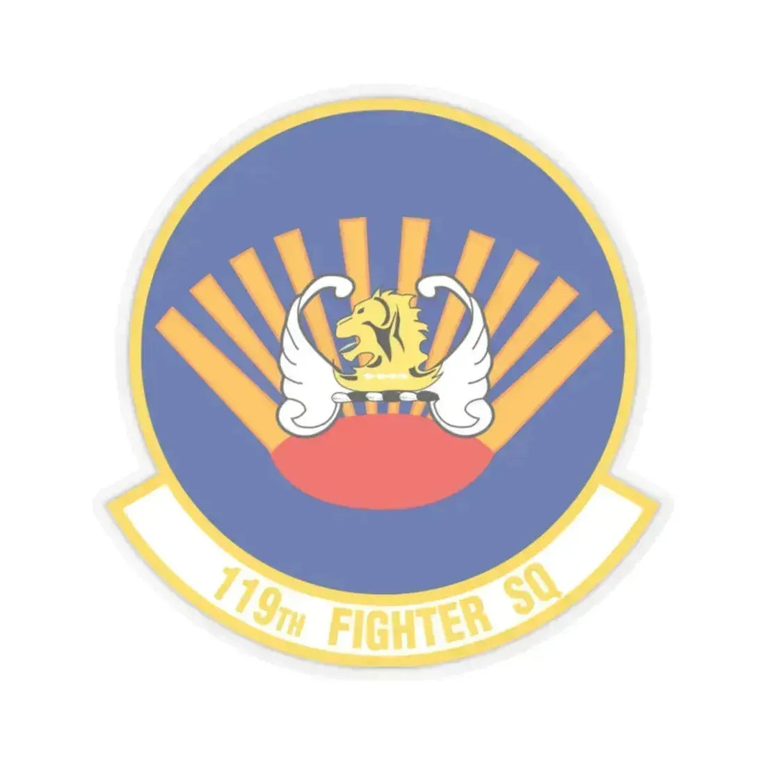 119 Fighter Squadron (U.S. Air Force) STICKER Vinyl Kiss-Cut Decal 2 Inch Transparent - The Sticker Space