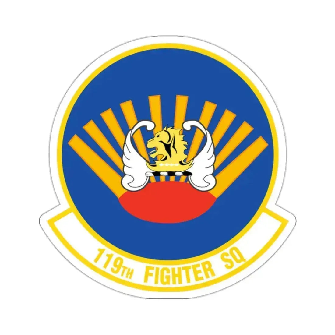 119 Fighter Squadron (U.S. Air Force) STICKER Vinyl Kiss-Cut Decal 2 Inch White - The Sticker Space