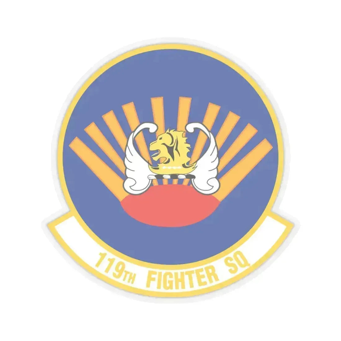 119 Fighter Squadron (U.S. Air Force) STICKER Vinyl Kiss-Cut Decal 3 Inch Transparent - The Sticker Space