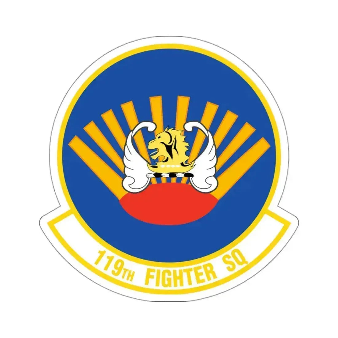 119 Fighter Squadron (U.S. Air Force) STICKER Vinyl Kiss-Cut Decal 3 Inch White - The Sticker Space