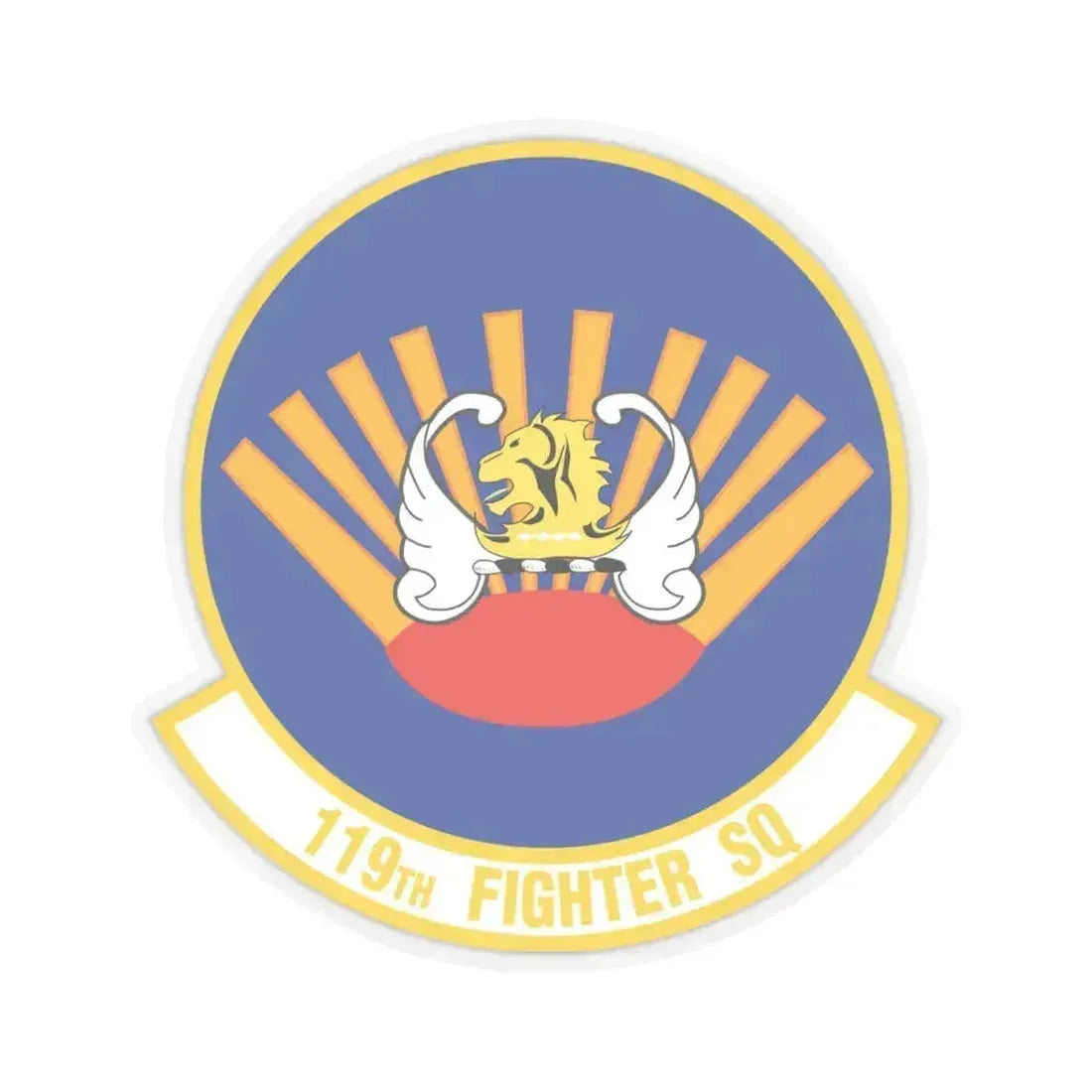 119 Fighter Squadron (U.S. Air Force) STICKER Vinyl Kiss-Cut Decal 4 Inch Transparent - The Sticker Space