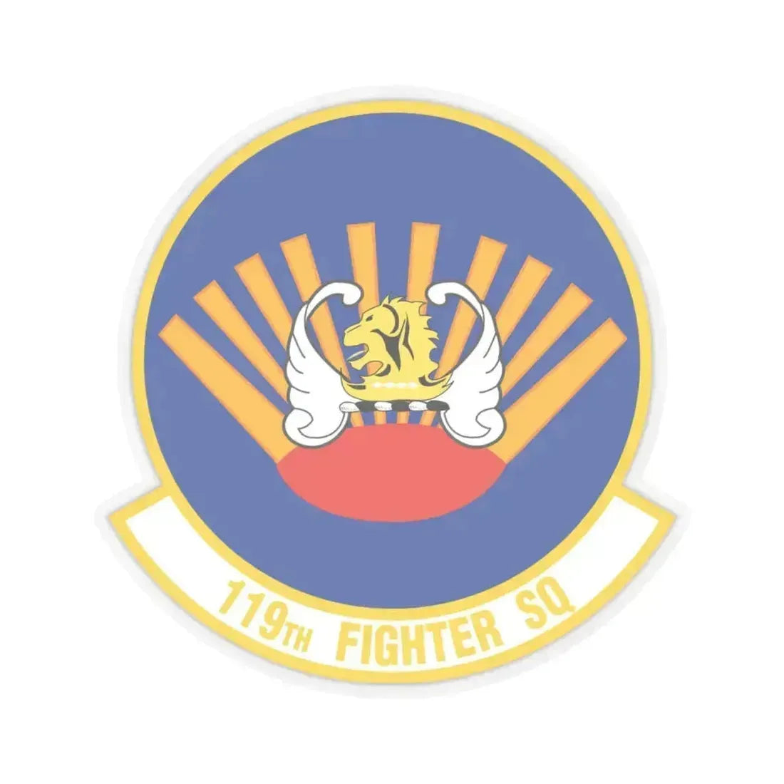 119 Fighter Squadron (U.S. Air Force) STICKER Vinyl Kiss-Cut Decal 6 Inch Transparent - The Sticker Space