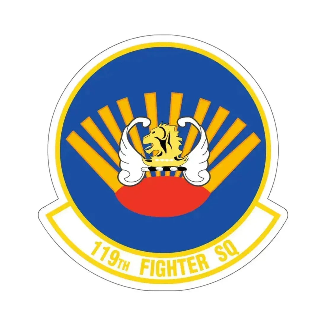 119 Fighter Squadron (U.S. Air Force) STICKER Vinyl Kiss-Cut Decal 6 Inch White - The Sticker Space