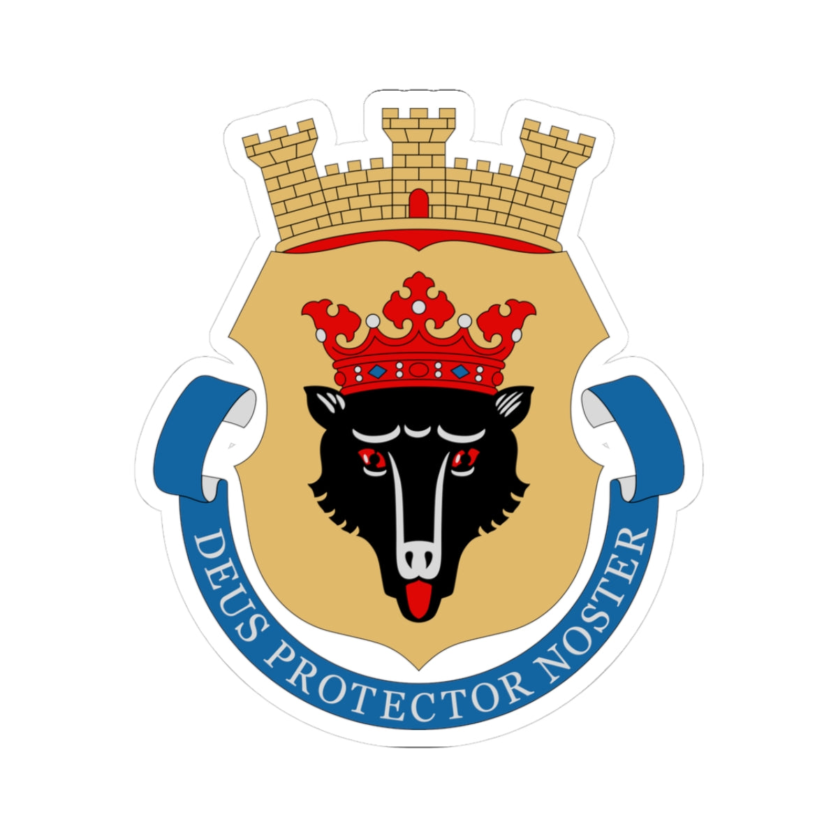 Porin vaakuna (Finland) (Coat of Arms) STICKER Vinyl Kiss-Cut Decal