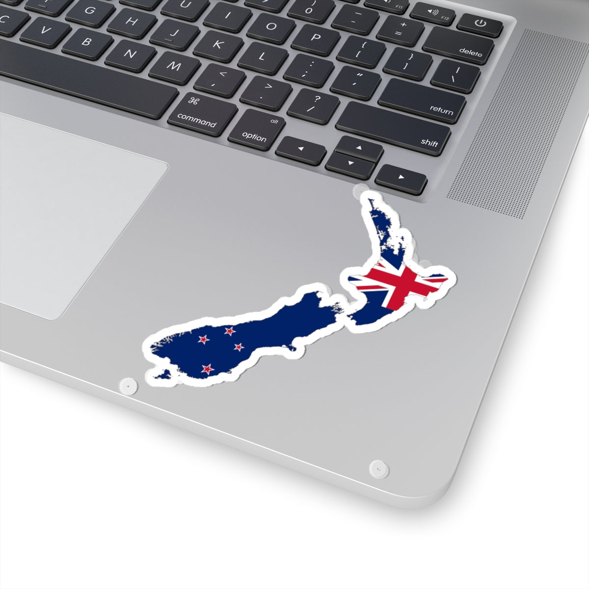 Flag-map of New Zealand (New Zealand) STICKER Vinyl Kiss-Cut Decal