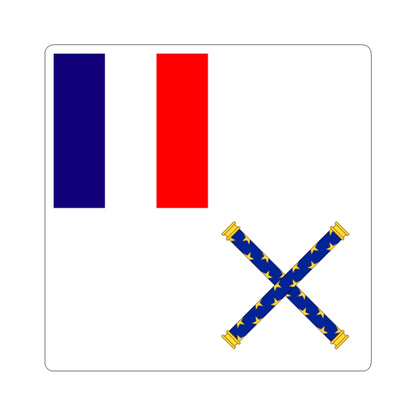 Flag of Marshal of France (France) STICKER Vinyl Kiss-Cut Decal