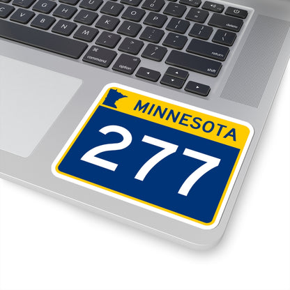 MN-277 wide (Minnesota) (Road Sign) STICKER Vinyl Kiss-Cut Decal