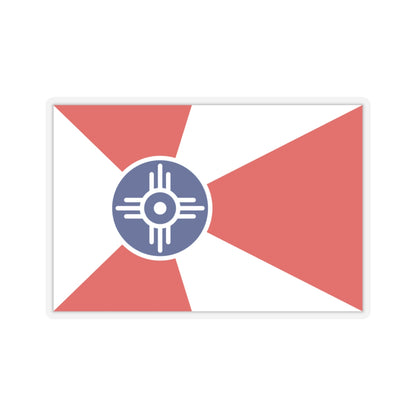 Flag of Wichita, Kansas - STICKER Vinyl Kiss-Cut Decal