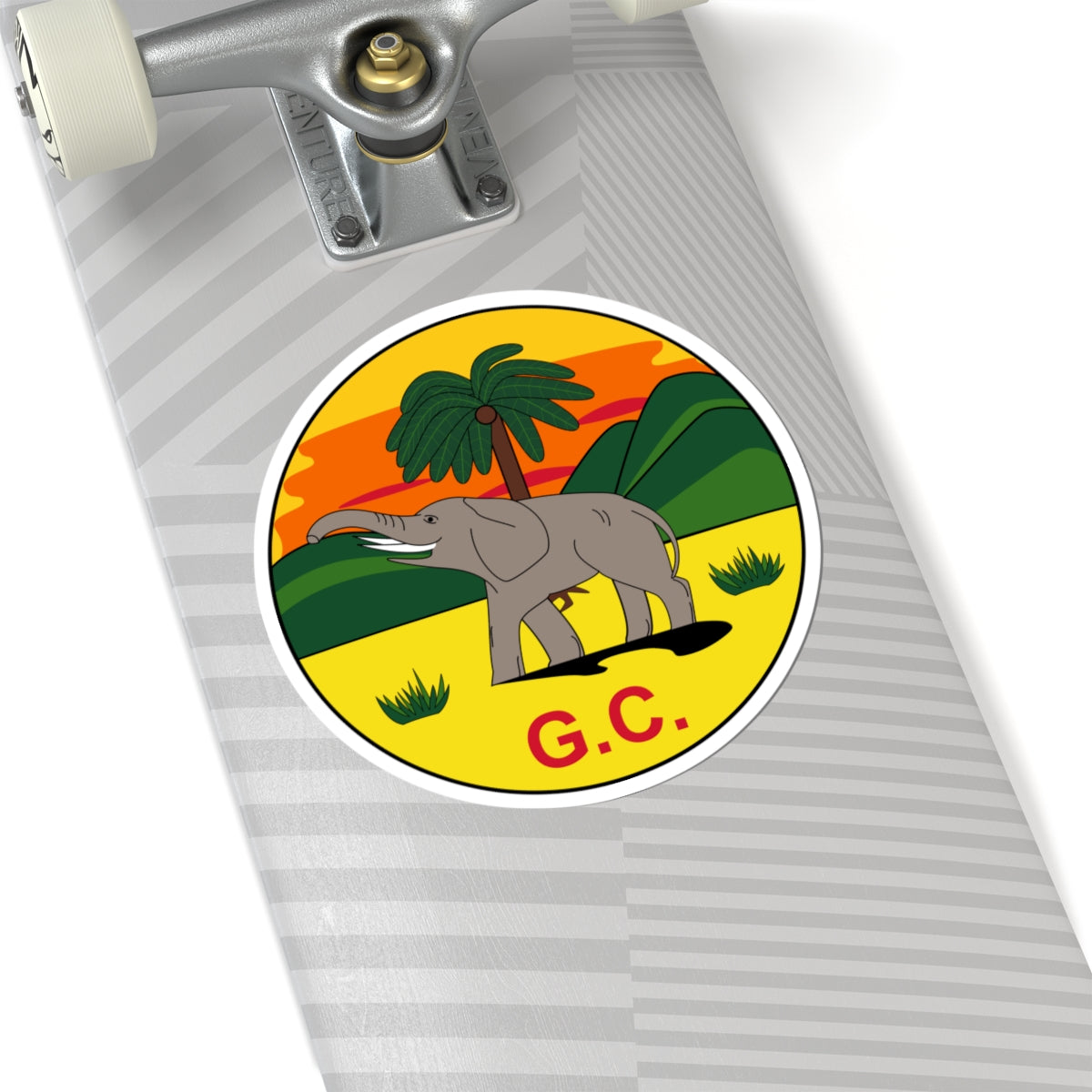 Badge of the Gold Coast 1877-1957 (Ghana) (Coat of Arms) STICKER Vinyl Kiss-Cut Decal