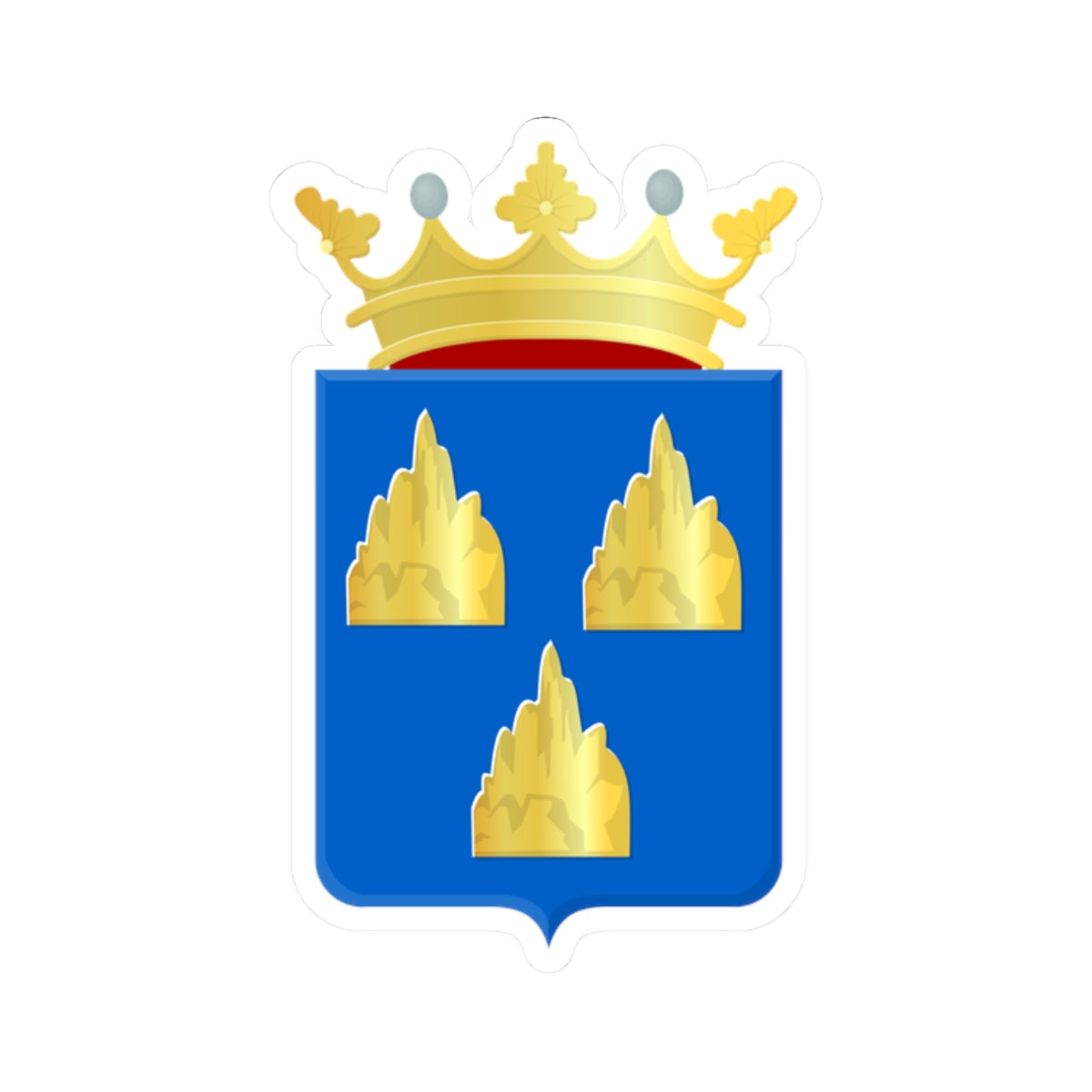 Alphen en Riel wapen (Netherlands) (Coat of Arms) STICKER Vinyl Kiss-Cut Decal