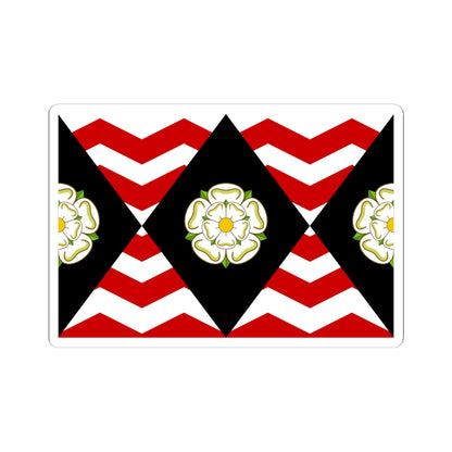FlagOfSouthYorkshire (England) STICKER Vinyl Kiss-Cut Decal