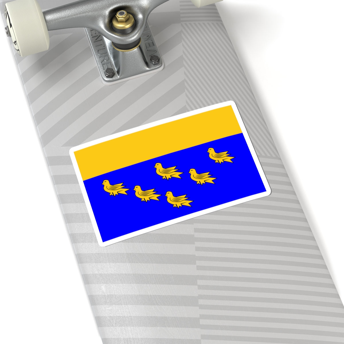 Flag of West Sussex (England) STICKER Vinyl Kiss-Cut Decal