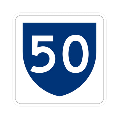 PR primary 50 (Puerto Rico) (Road Sign) STICKER Vinyl Kiss-Cut Decal