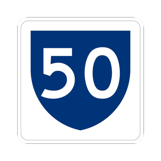 PR primary 50 (Puerto Rico) (Road Sign) STICKER Vinyl Kiss-Cut Decal