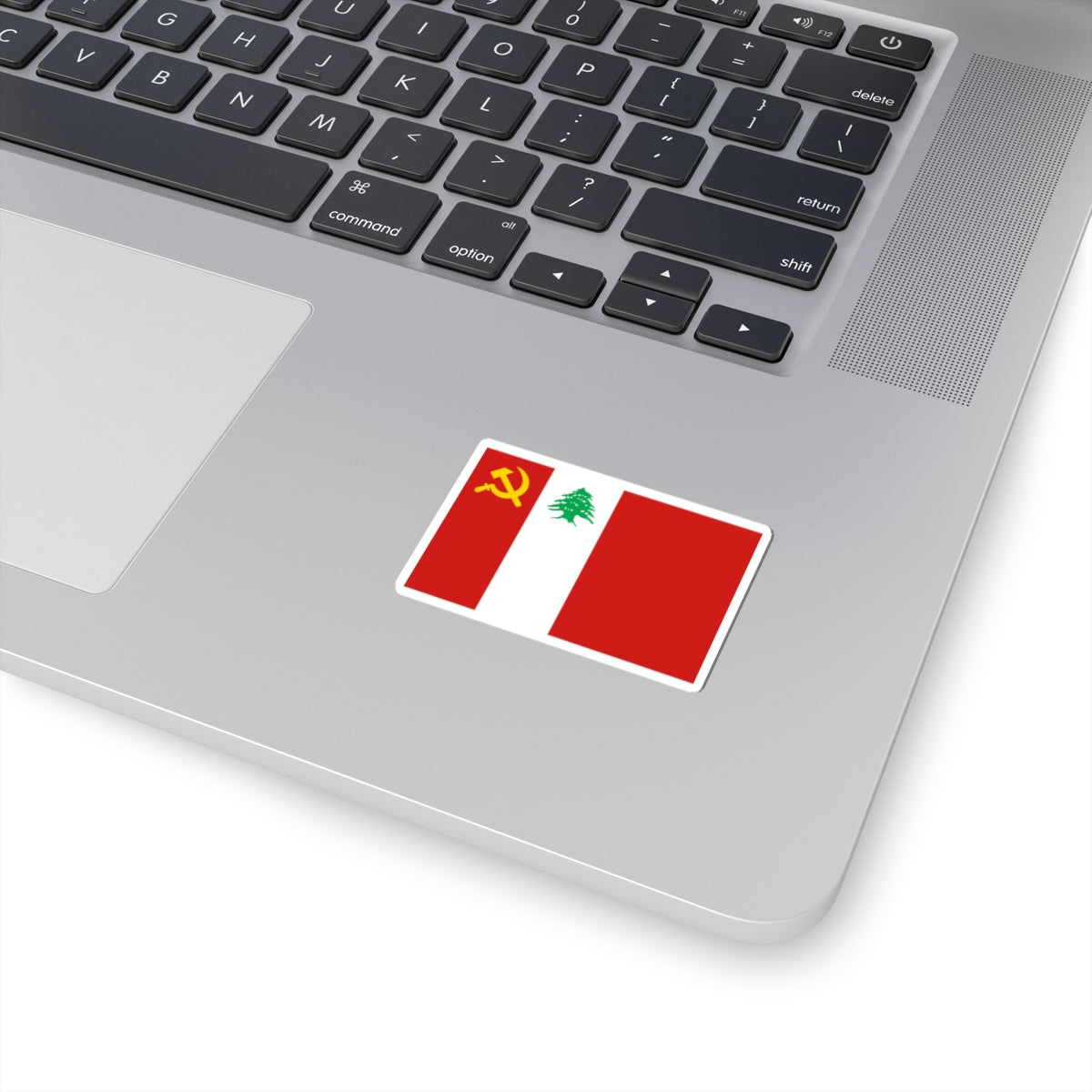 Flag of the Lebanese Communist Party (Lebanon) STICKER Vinyl Kiss-Cut Decal