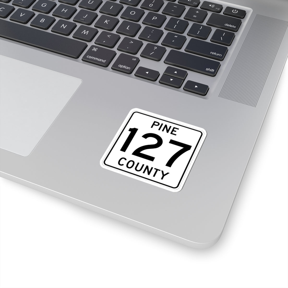 Pine County Route 127 MN (Minnesota) (Road Sign) STICKER Vinyl Kiss-Cut Decal