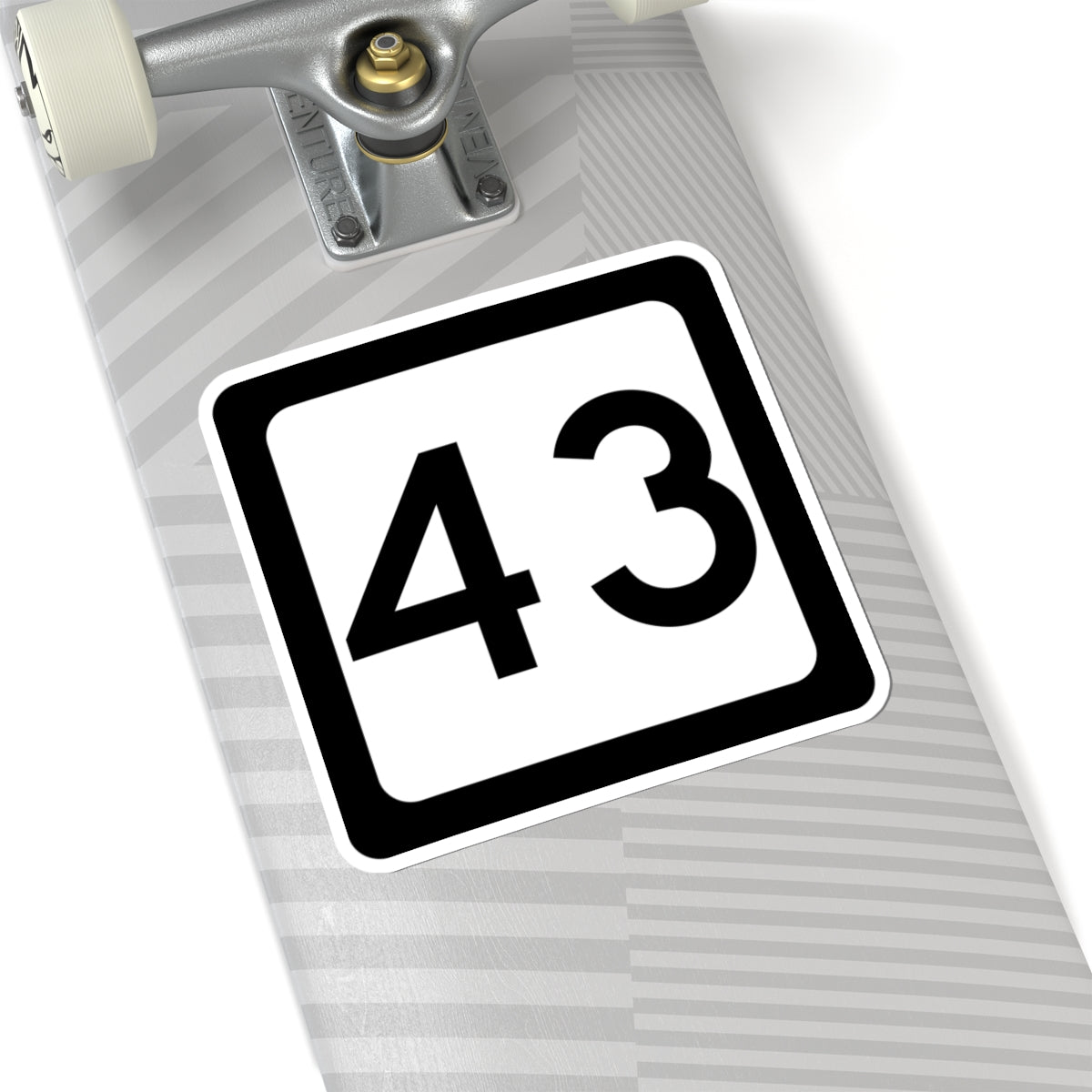 WV-43 (Virginia) (Road Sign) STICKER Vinyl Kiss-Cut Decal