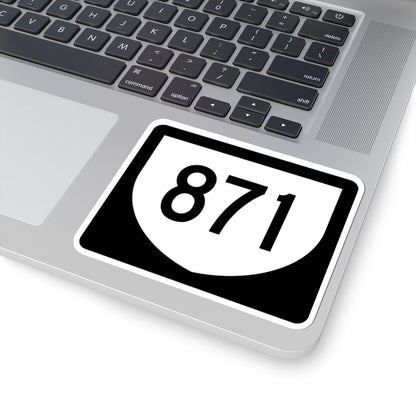 PR urban primary 871 (Puerto Rico) (Road Sign) STICKER Vinyl Kiss-Cut Decal