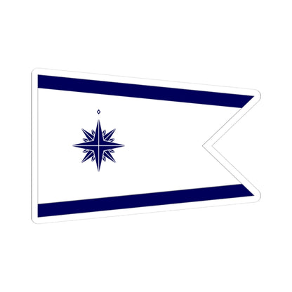 Standard of the Japan Coast Guard Commandant-bordered (Japan) STICKER Vinyl Kiss-Cut Decal