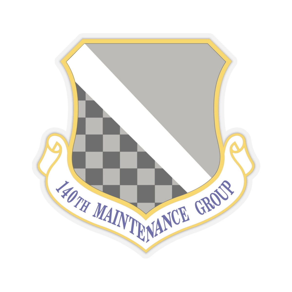 140th Maintenance Group (U.S. Air Force) STICKER Vinyl Kiss-Cut Decal-6 Inch-Transparent-The Sticker Space