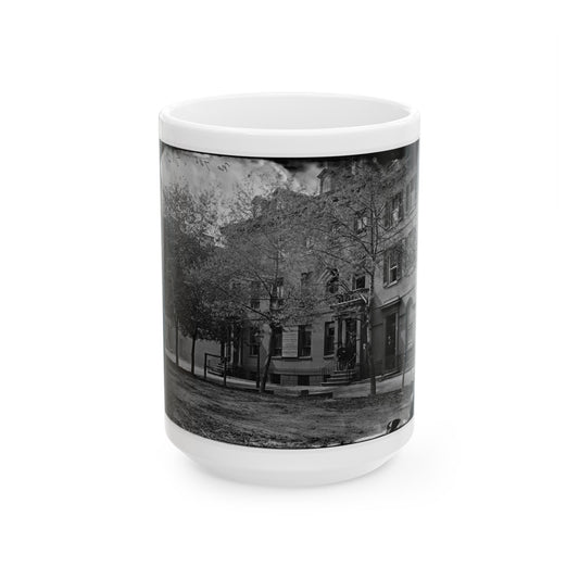 Washington, D.C. Central Office Of The Sanitary Commission, 1333 F Street, N.W. (U.S. Civil War) White Coffee Mug