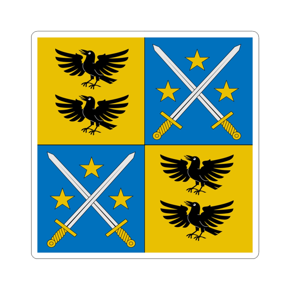 Flag of Martin Werlen (Switzerland) STICKER Vinyl Kiss-Cut Decal