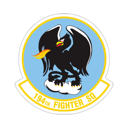 194 Fighter Squadron (U.S. Air Force) STICKER Vinyl Kiss-Cut Decal