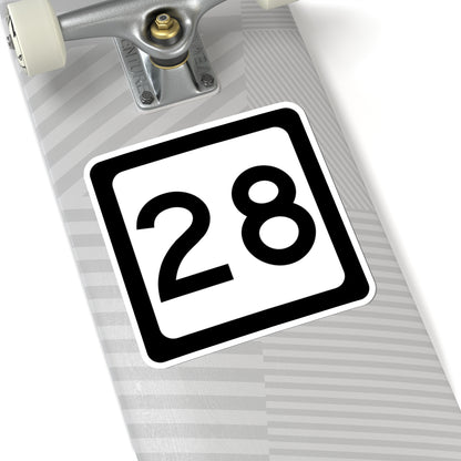 WV-28 (Virginia) (Road Sign) STICKER Vinyl Kiss-Cut Decal
