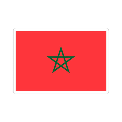 Flag of Morocco light red (Morocco) STICKER Vinyl Kiss-Cut Decal
