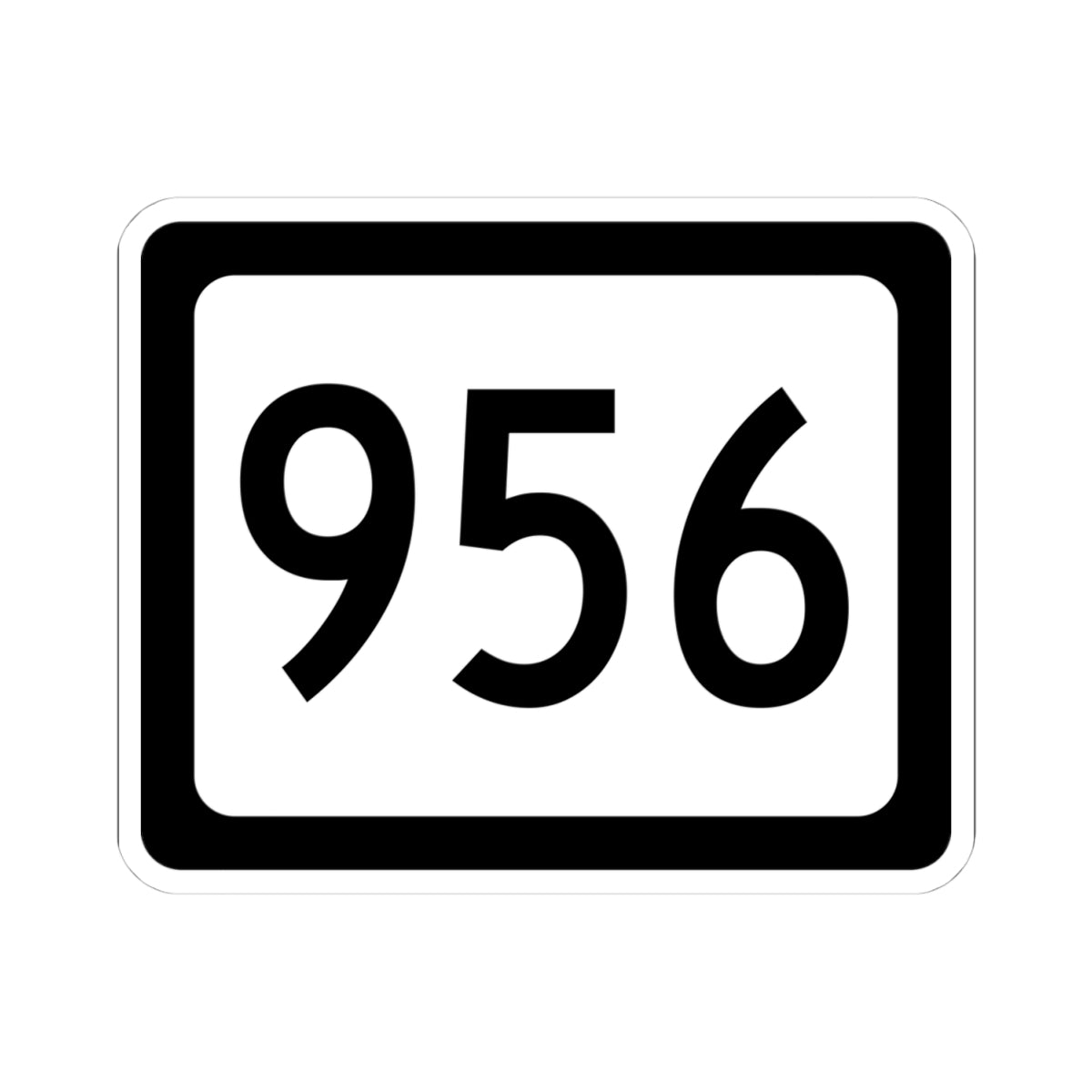 WV-956 (Virginia) (Road Sign) STICKER Vinyl Kiss-Cut Decal
