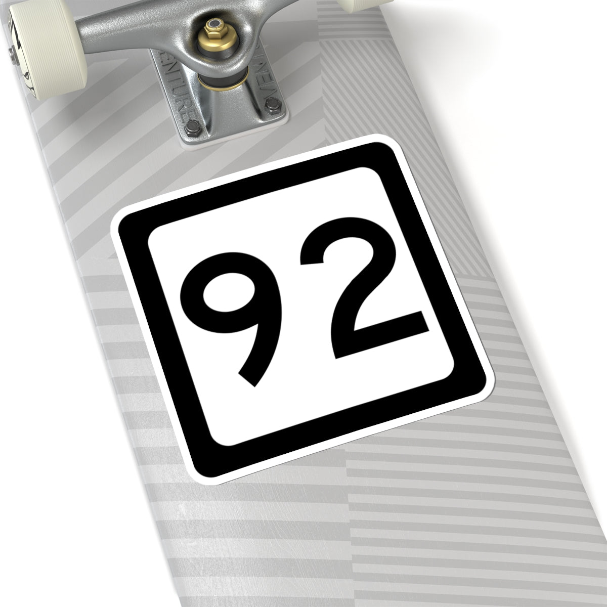 WV-92 (Virginia) (Road Sign) STICKER Vinyl Kiss-Cut Decal