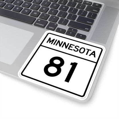 MN-81 1948 (Minnesota) (Road Sign) STICKER Vinyl Kiss-Cut Decal