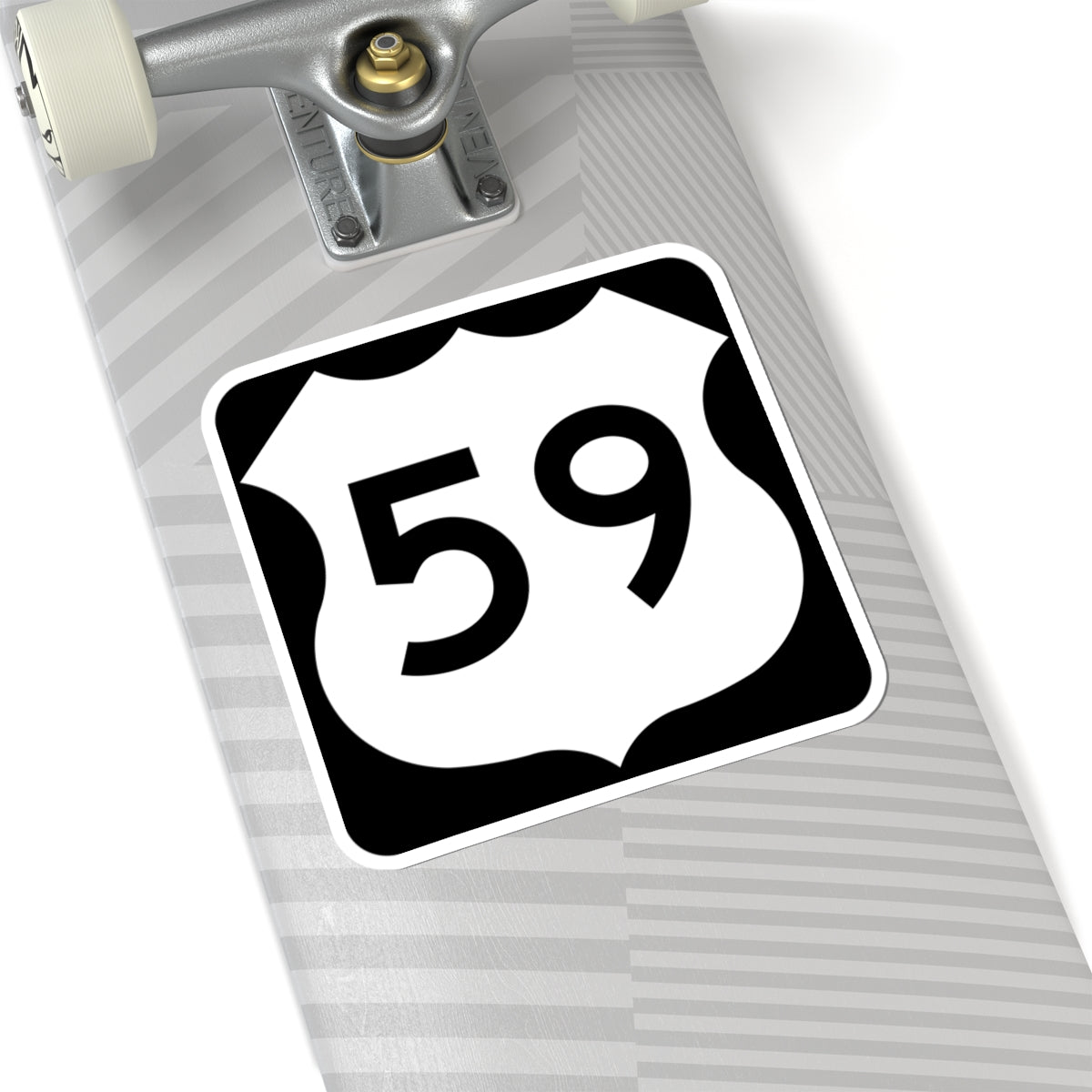 US 59 MN 1961 (Minnesota) (Road Sign) STICKER Vinyl Kiss-Cut Decal