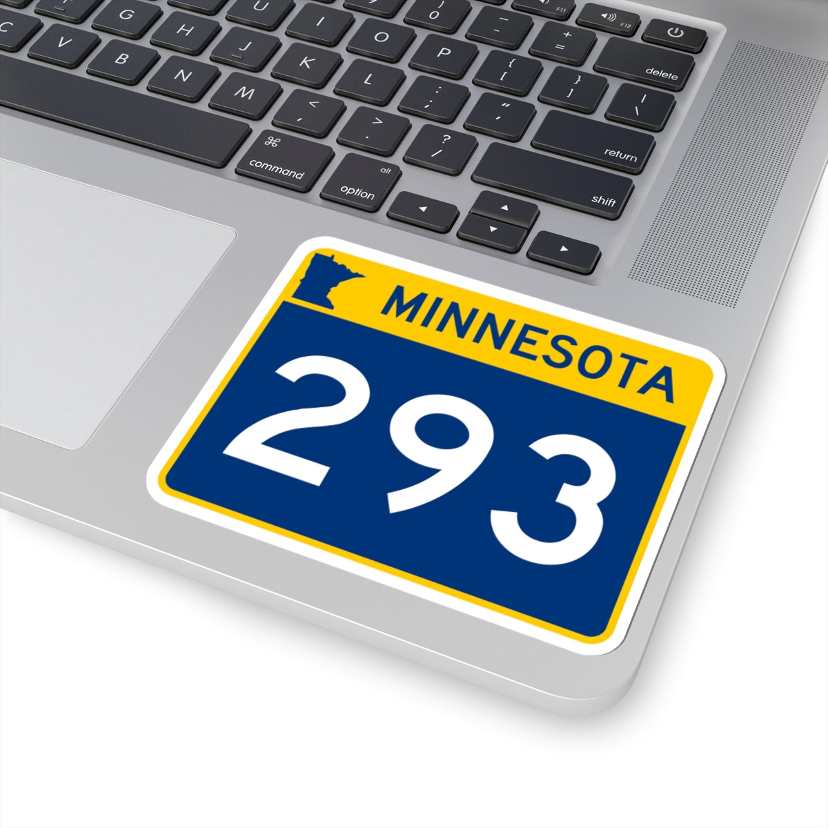 MN-293 wide (Minnesota) (Road Sign) STICKER Vinyl Kiss-Cut Decal