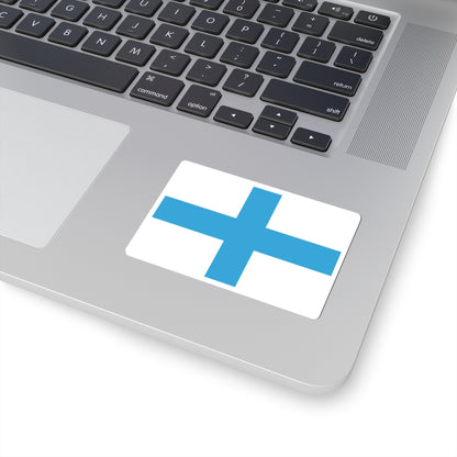 Flag of Marseille (France) STICKER Vinyl Kiss-Cut Decal