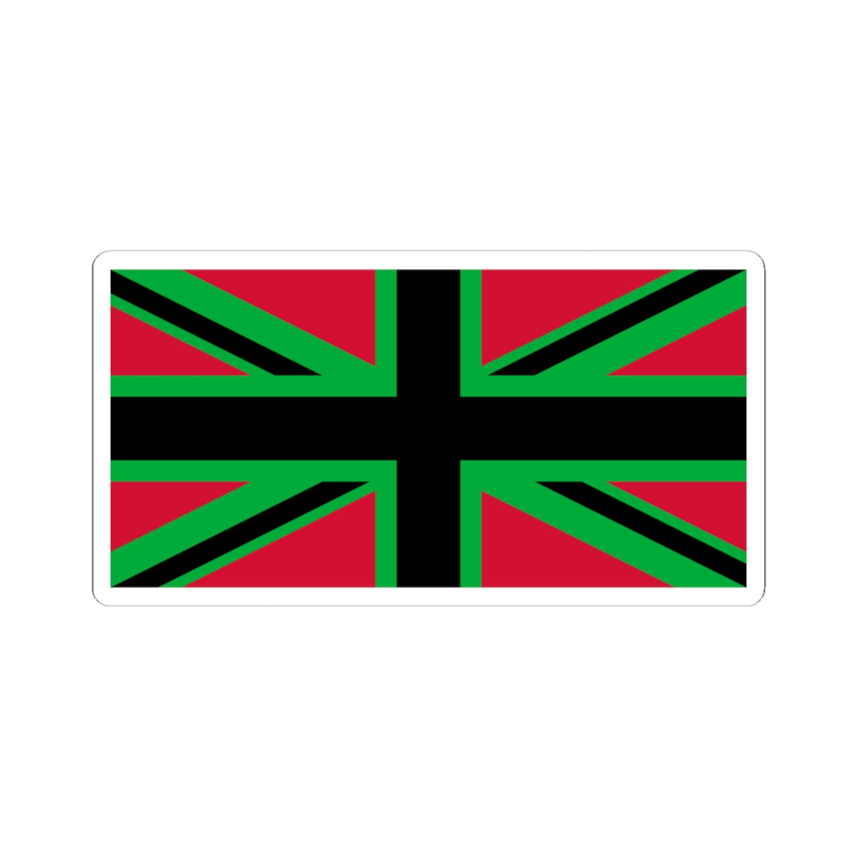 African Britain Flag (United Kingdom) STICKER Vinyl Kiss-Cut Decal