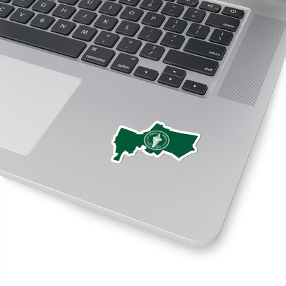 Flag map of Bangkok (Thailand) STICKER Vinyl Kiss-Cut Decal
